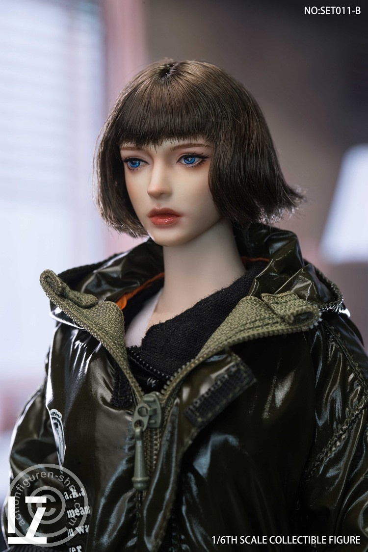 Female Character Head Sculpt - short brown hair