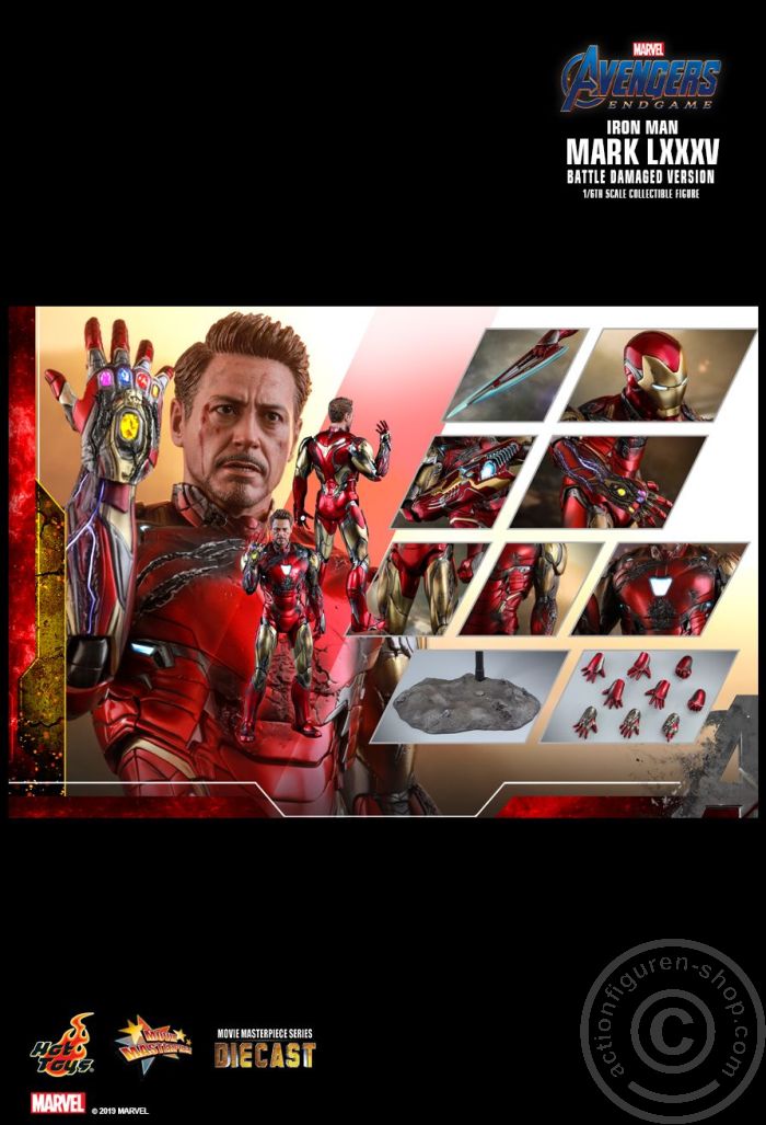 Avengers: Endgame - Iron Man Mark LXXXV (Battle Damaged Version) - MMS543D33 Avengers: Endgame - Iron Man Mark LXXXV (Battle Damaged Version) - MMS543D33