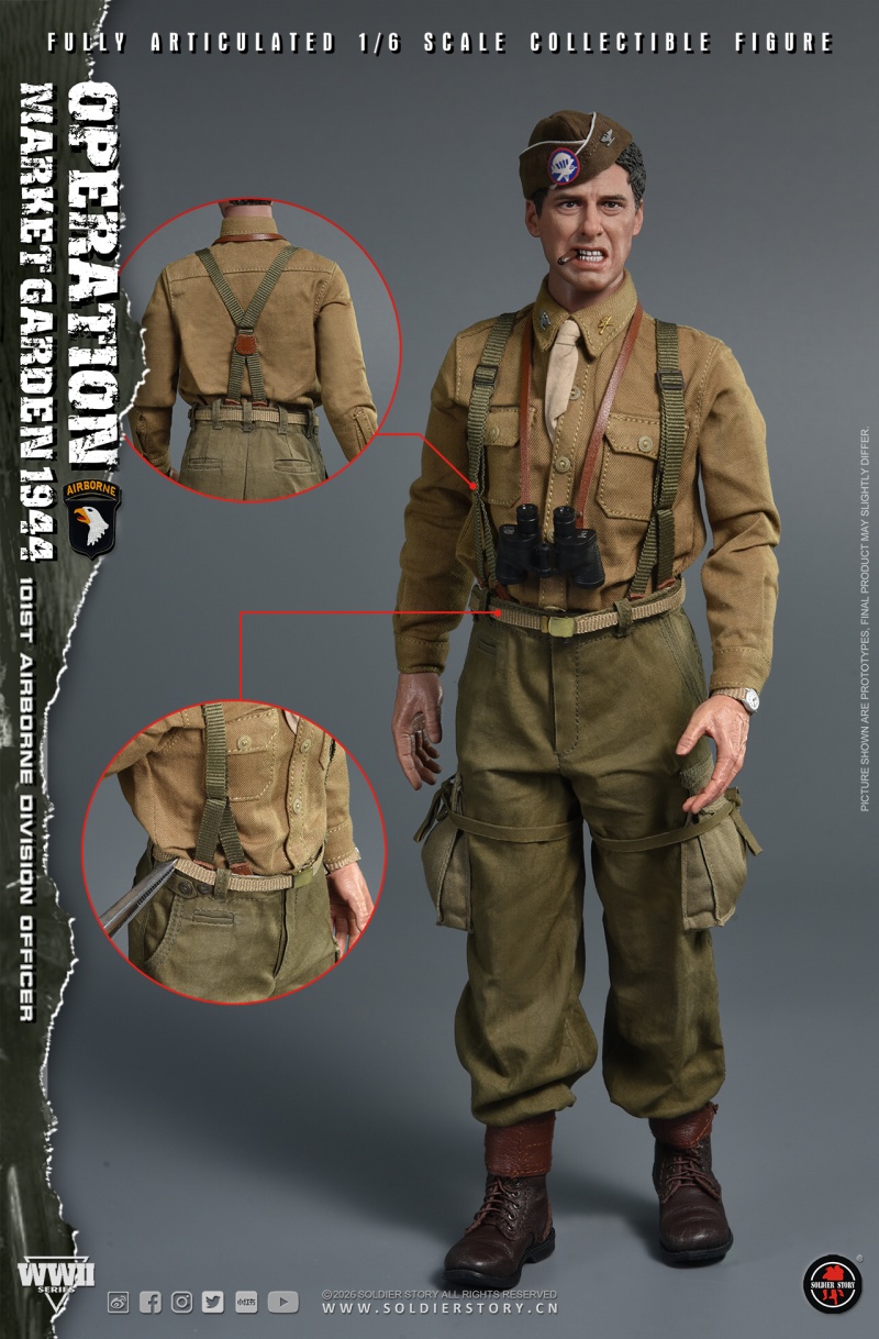 U.S. Army 101st Airborne Division Officer - WWII Operation Market Garden - in 1:6 scale