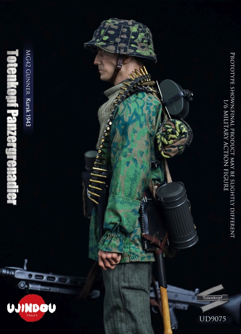 WWII Totenkopf Panzergrenadier - MG42 Gunner Kursk 1943 - in 1/6 scale