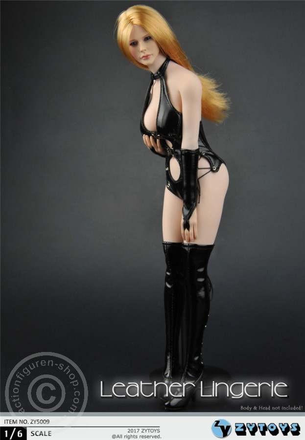 ZY5009-09 Sexy Leather Lingerie Set