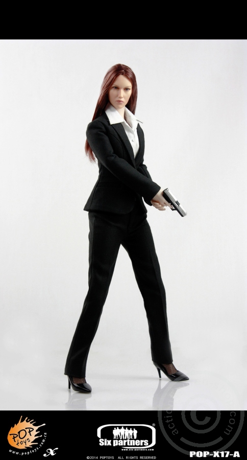 PTx17A-03 MI6 Female Agent - Black Suit
