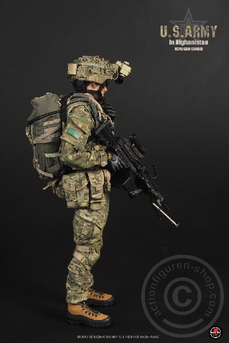 SSt068-03 U.S.Army in Afghanistan M249 SAW Gunner