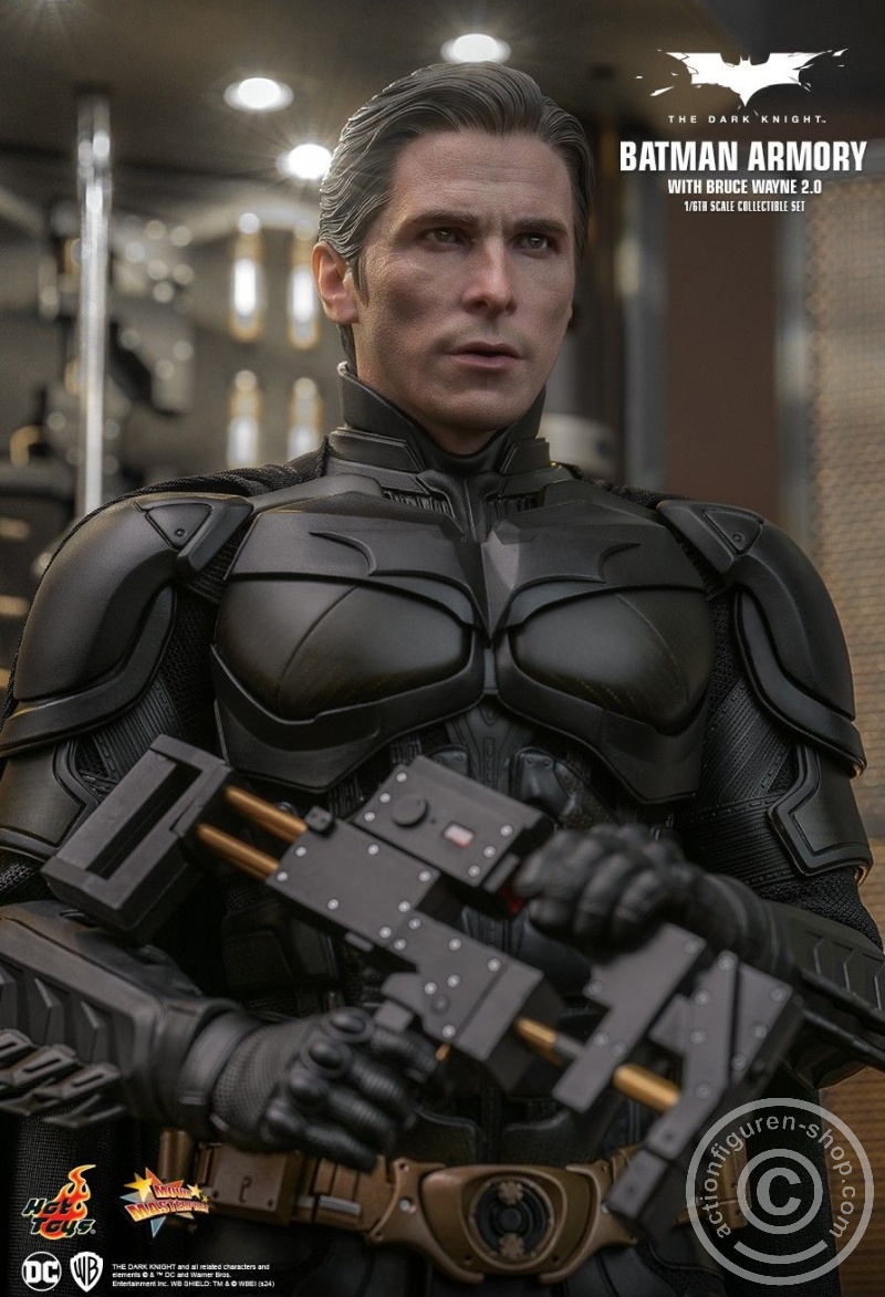 The Dark Knight - 1/6th scale Batman Armory with Bruce Wayne (2.0) Collectible Set - MMS750