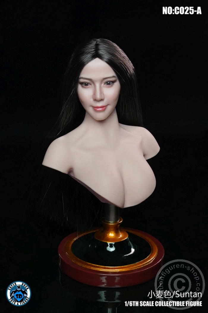 SDC025A-05 Female Bust Stand - Suntan