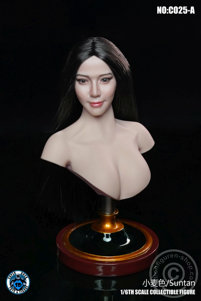 Female Bust Stand - Suntan