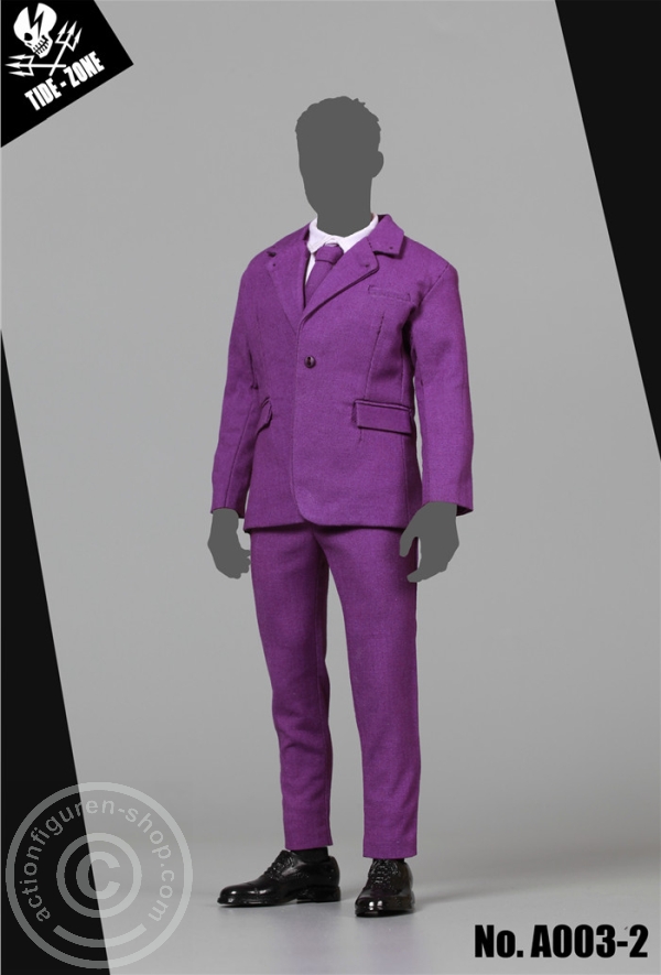 TiZ-A003-2-02 Modern Man Suit Set - lila