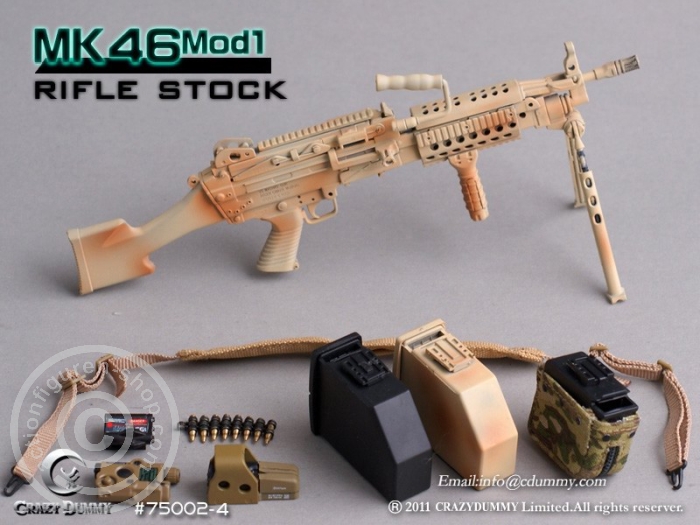 MK46MOD1-rifle stock - camouflage