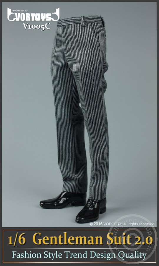 Gentelman Grey-Striped Suit Set 2.0