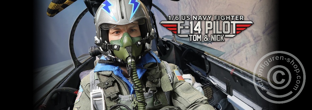 US Navy Fighter F-14 Pilot - Tom & Nick - in 1/6 scale US Navy Fighter F-14 Pilot - Tom & Nick - in 1/6 scale