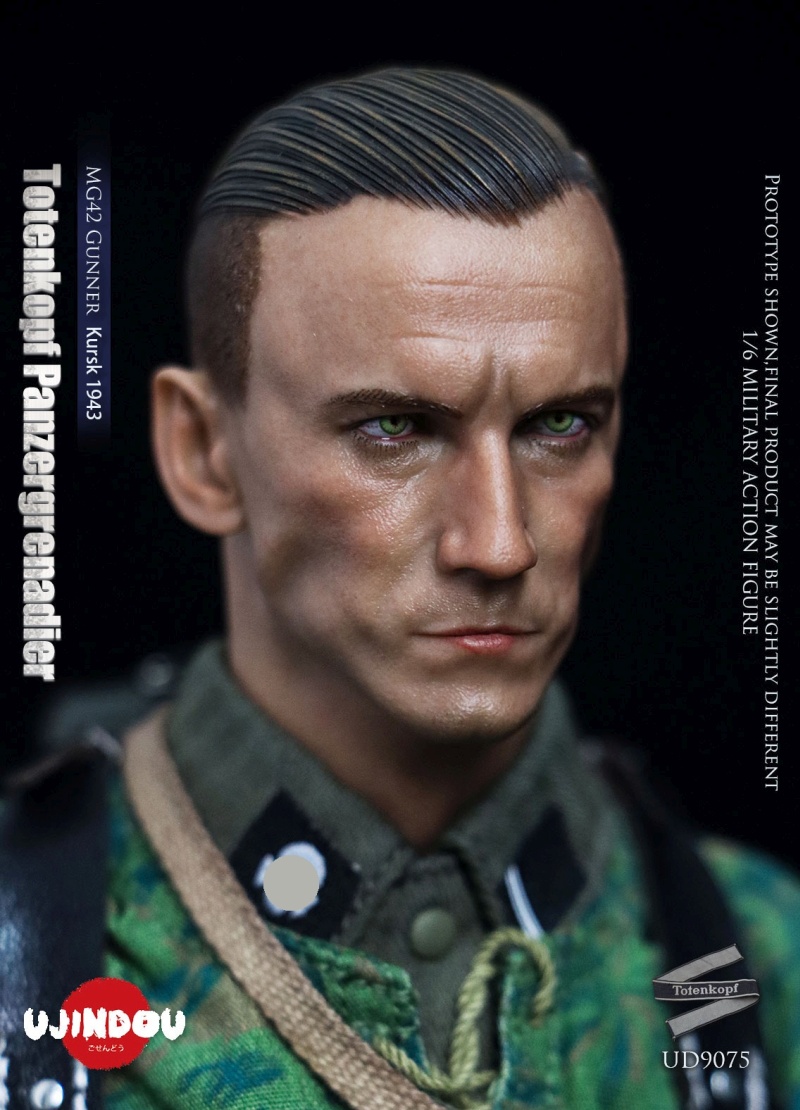 WWII Totenkopf Panzergrenadier - MG42 Gunner Kursk 1943 - in 1/6 scale