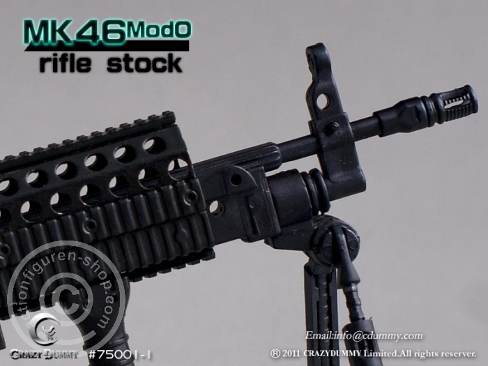 MK46MOD0-rifle stock - black