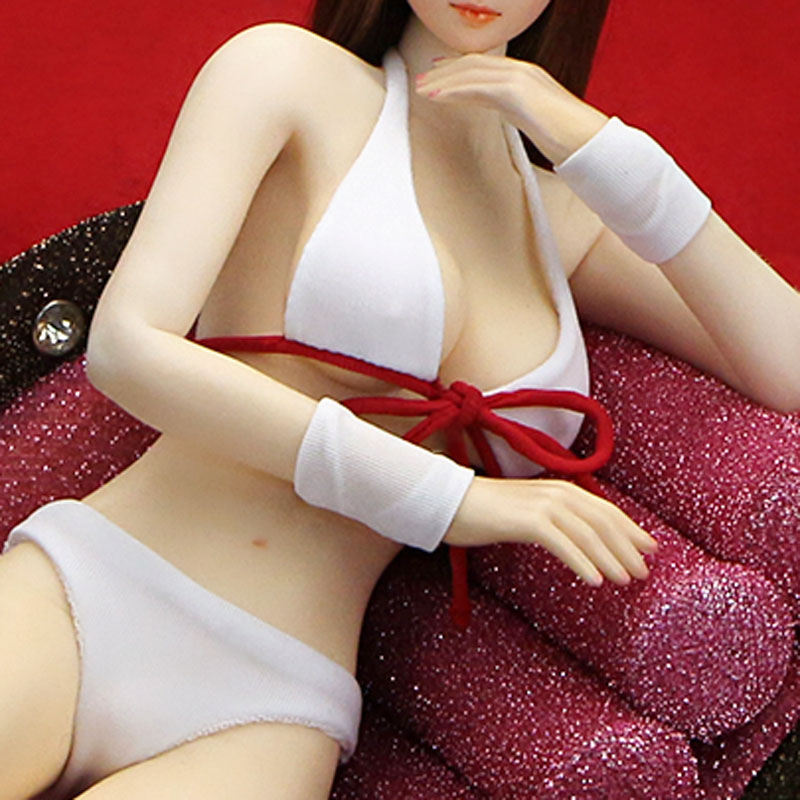 JOQCBC-03 Sexy Bikini Dress - White - Red