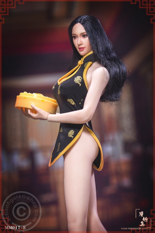 mam17e-05fiMPLUakmrJje Chinese Restaurant Waitress Short Cheongsam - E