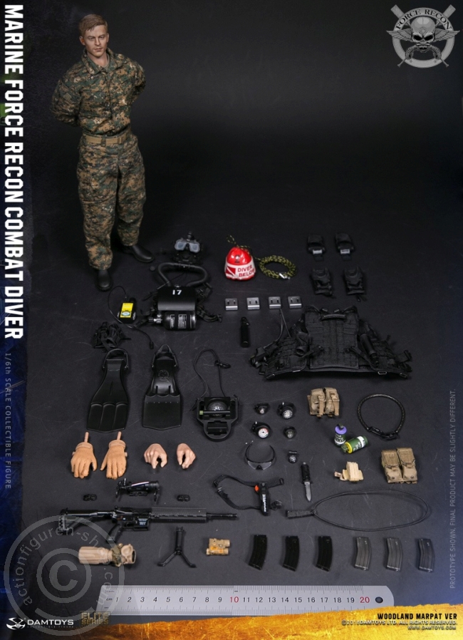 Marine Force Recon Combat Diver - Woodland