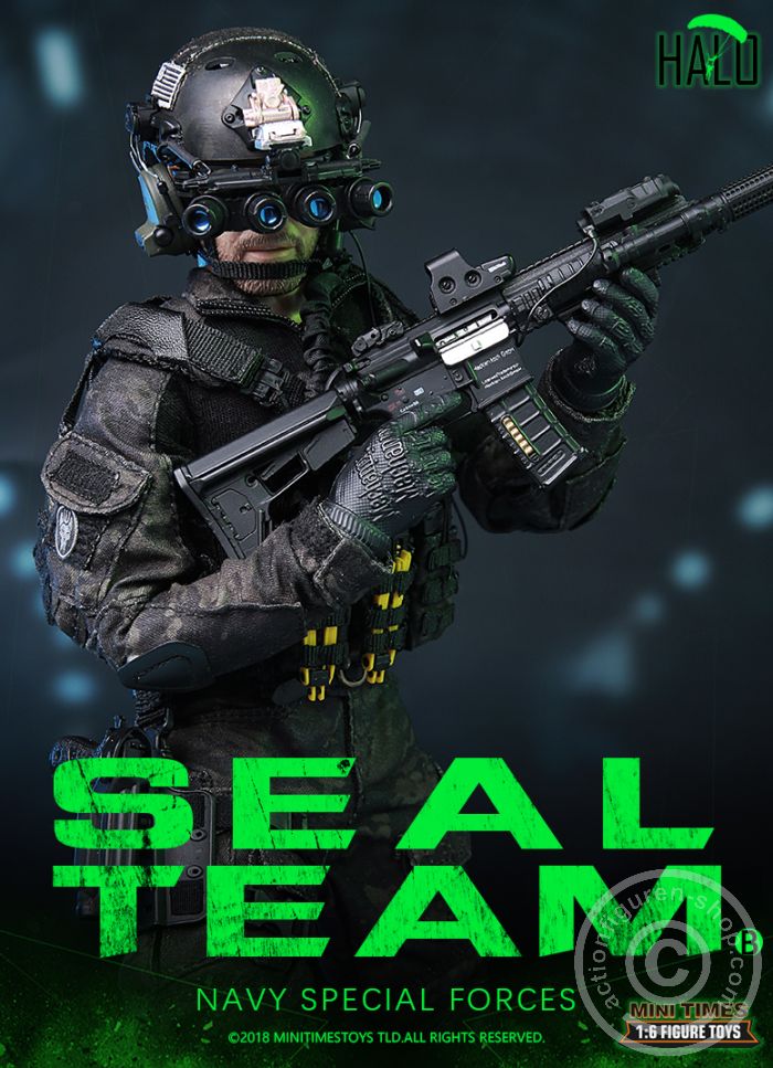 MT-M013-17 SEAL Team - HALO - w/Dog - Navy Special Forces