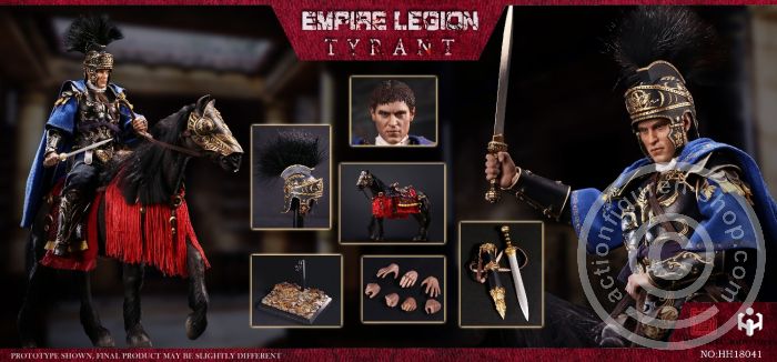 HH18041-14 Tyrant - Black Gold Man & Horse Set Edition - Imperial Legion