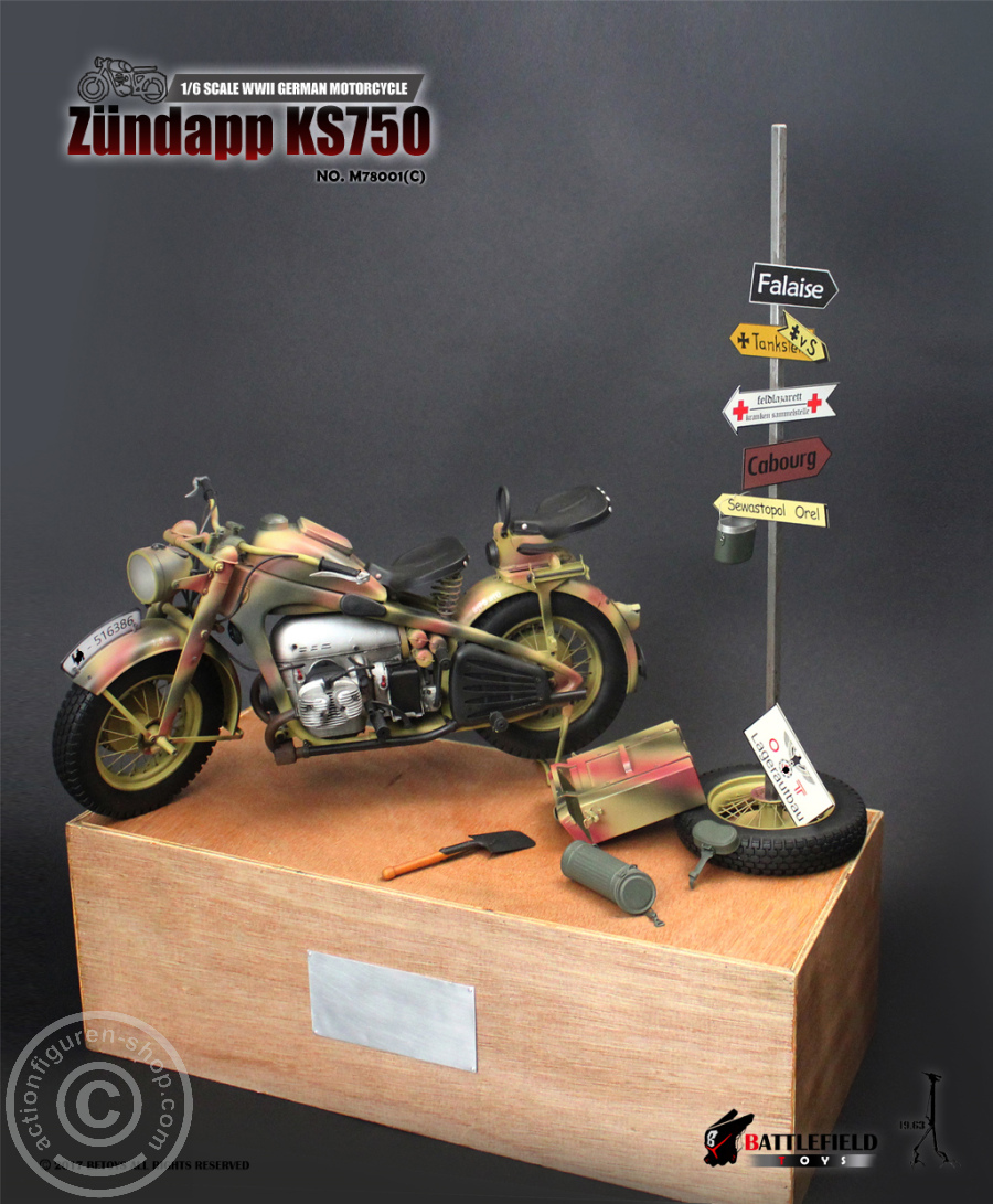 Zündapp KS750 Motorrad - grau