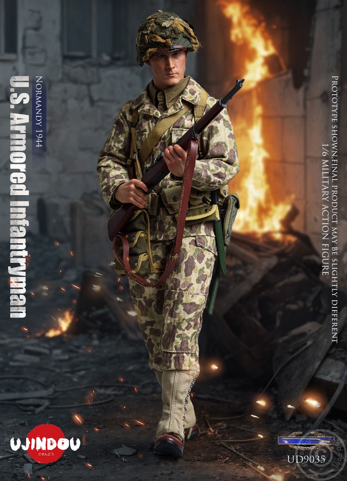 WWII U.S. 2nd Armored Division - Infantryman - Normandy 1944   