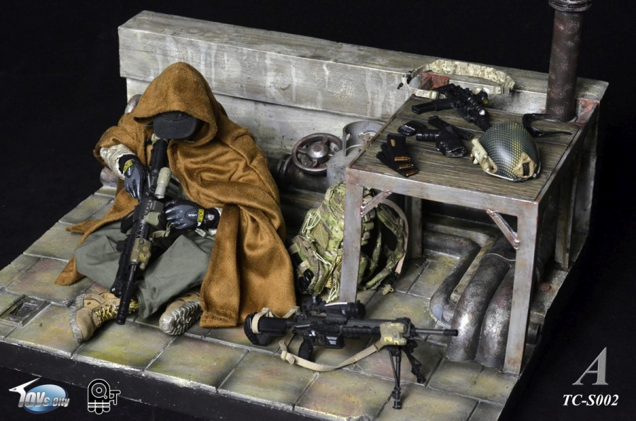 TC-S002A-11BowqguzbZliJJ Workshop Roof Scene A - Diorama