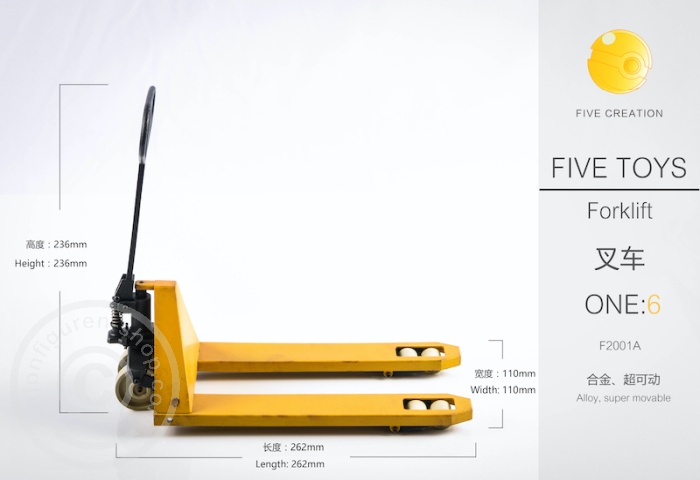 FTF2001A-02 Pallet Truck / Forklift - yellow / new