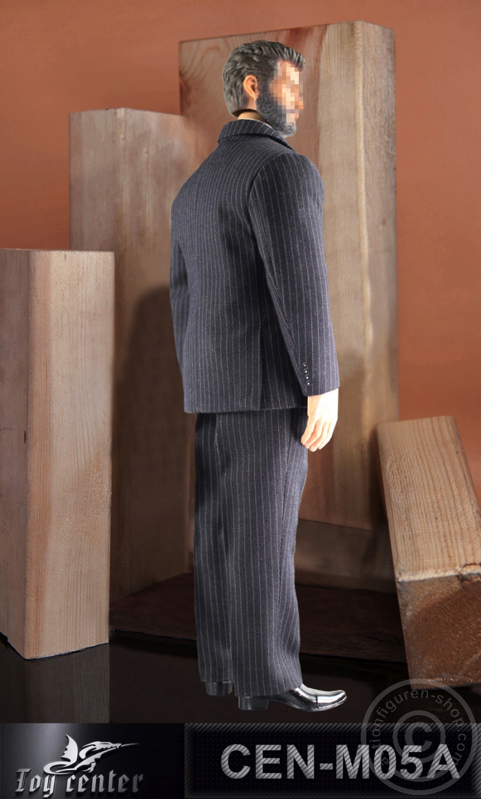 CEN-M05A-04 Gentelmen Striped Suit (dark grey)