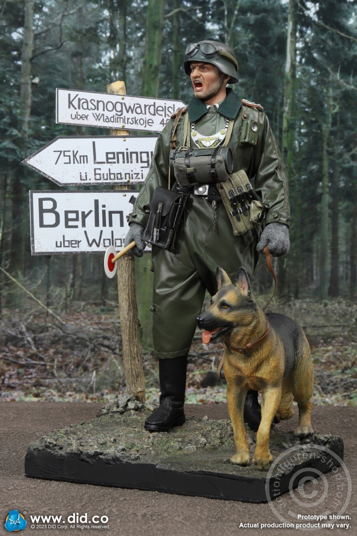 WWII German Shepherd Dog & Road Signs Set