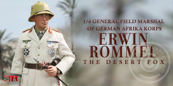 Erwin Rommel - The Desert Fox - Field Marshal of DAK - damaged Box Erwin Rommel - The Desert Fox - Field Marshal of DAK - damaged Box