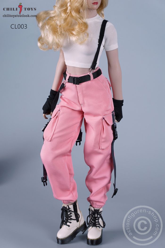 Casual Female Cargo Pants Set - P