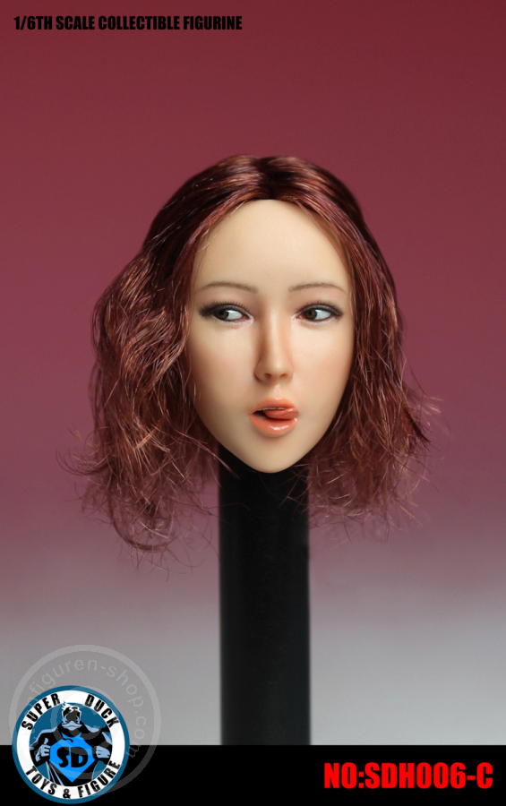 Female Head - red-brown short Hair