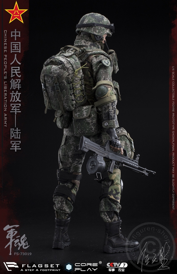 FS73019-06 PLA - Army Machine Gunner