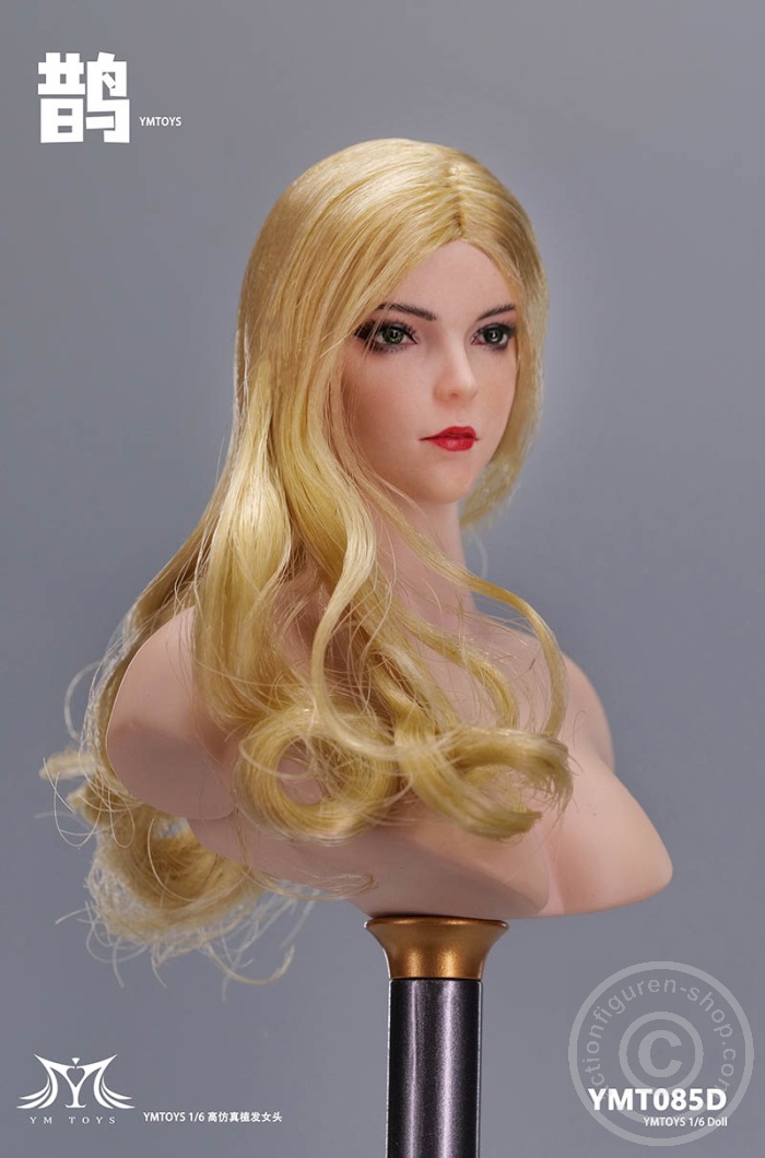 Female Head - long blond Hair