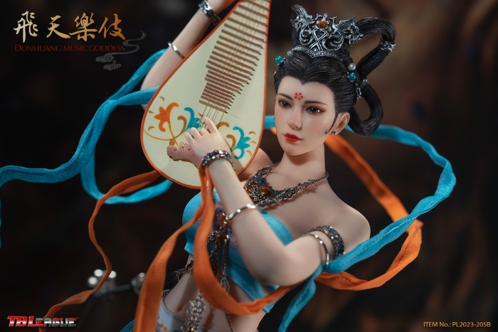 Dunhuang Music Goddess - Blue