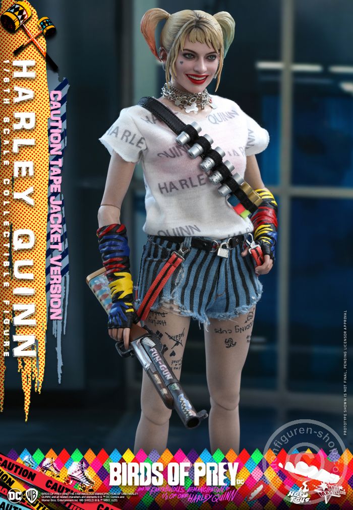 604750-052p1n1ZZqjGOH0 Birds of Prey - Harley Quinn (Caution Tape Jacket Version) - MMS566
