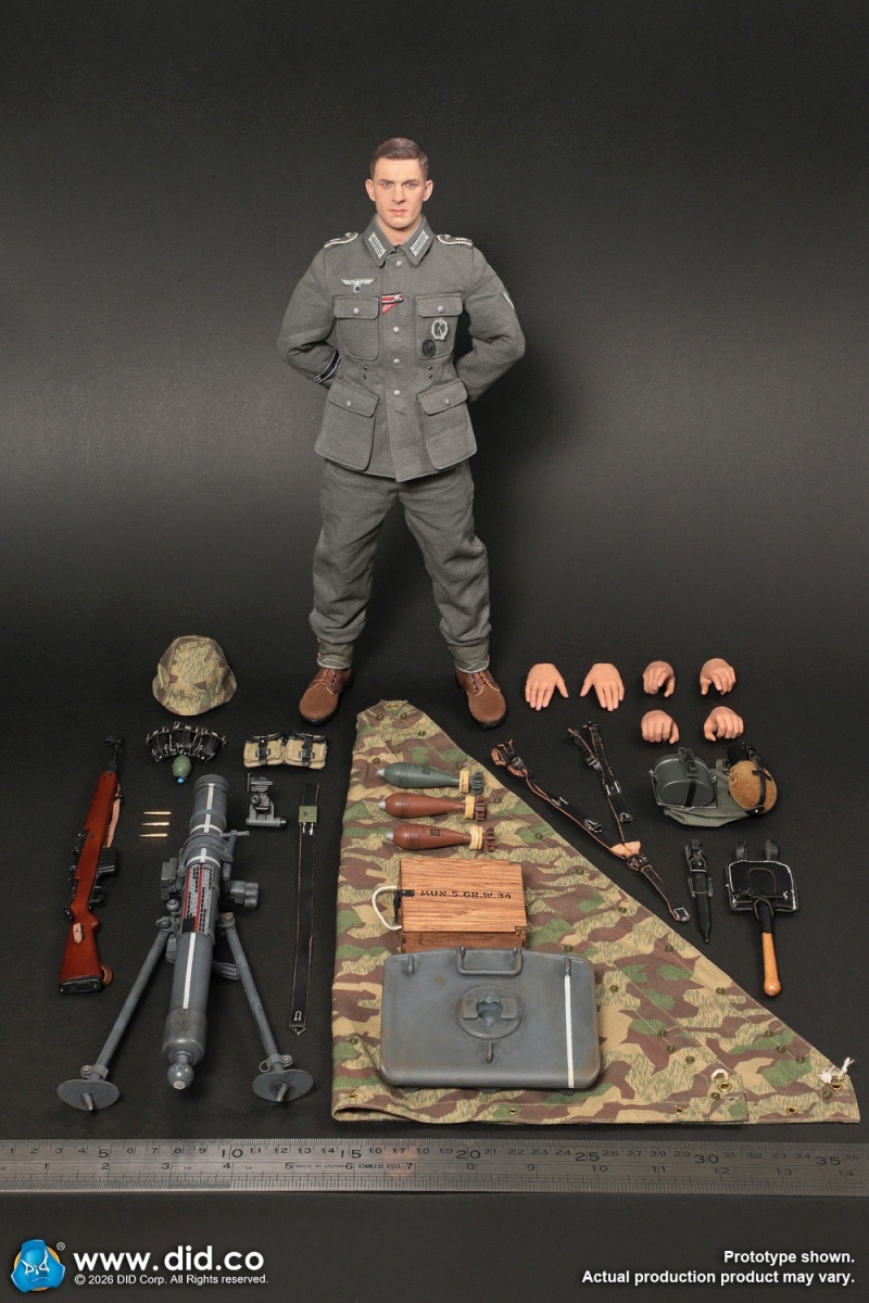 Bruno - WWII German GD Infantry Mortarman - in 1/6 scale