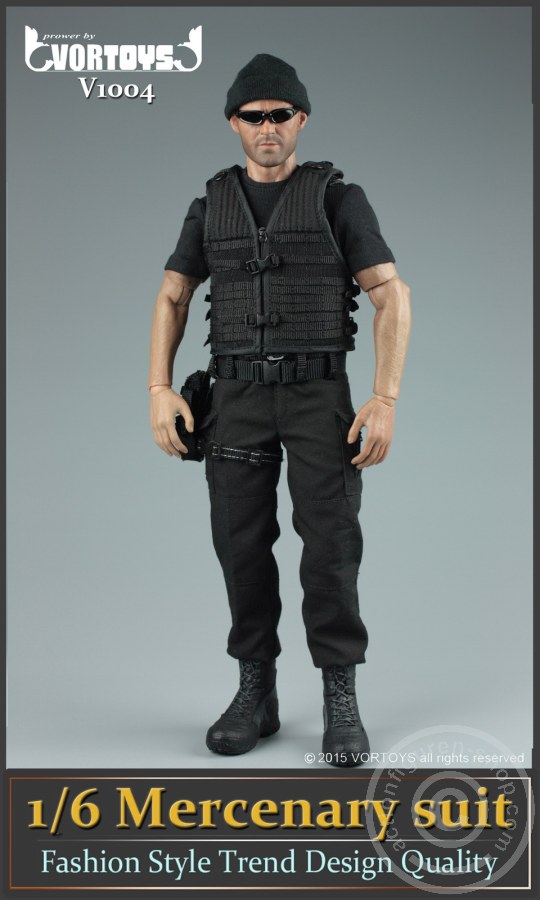 Mercenaries - Black Stealth Suit Set