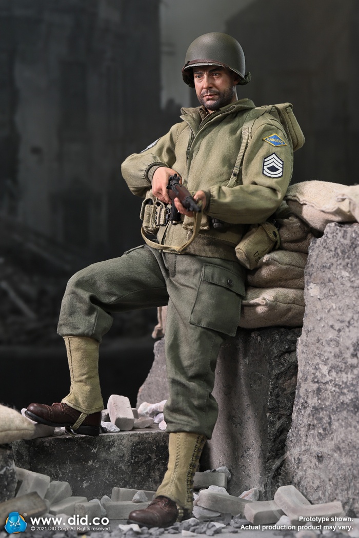 80150-0290tLRuiIRSc3d Sergeant Horvath - WWII US 2nd Ranger Battalion