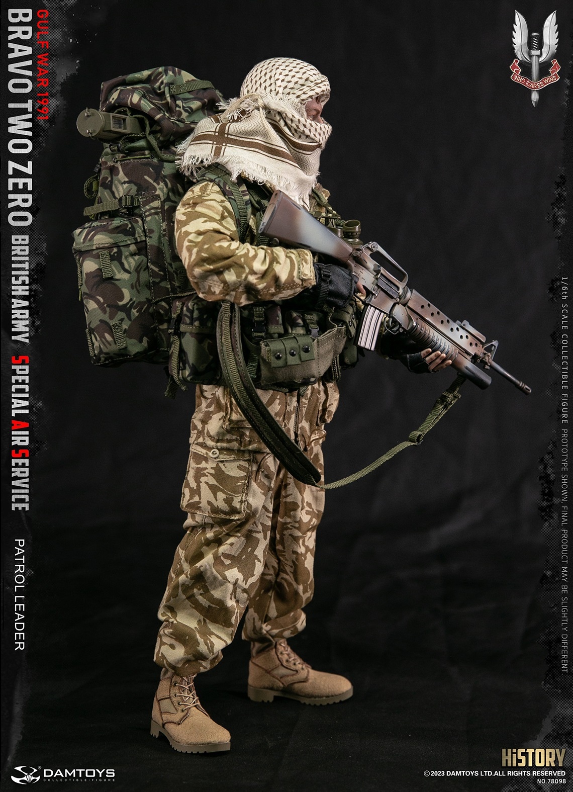 Bravo Two Zero - British Army Special Air Service (SAS) Patrol Leader - Gulf War 1991 - in 1/6 scale Bravo Two Zero - British Army Special Air Service (SAS) Patrol Leader - Gulf War 1991 - in 1/6 scale