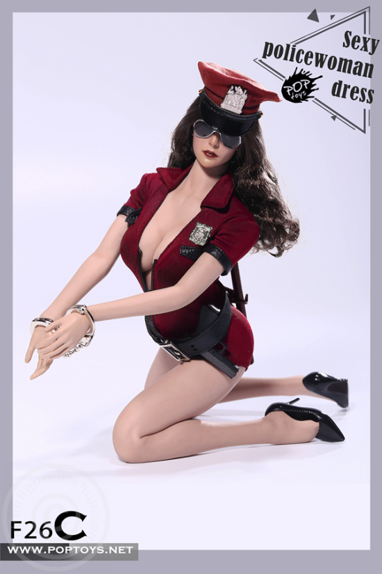 PTF26C-00 Sexy Police Woman Outfit and Accessory Set