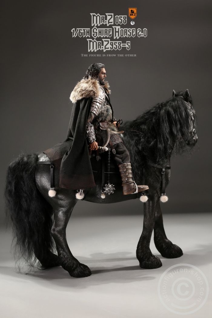 Shire Horse w/ Harness - black