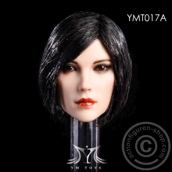 Female Head - black short Hair