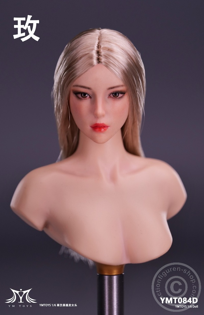 Female Head - Rose - long blond Hair