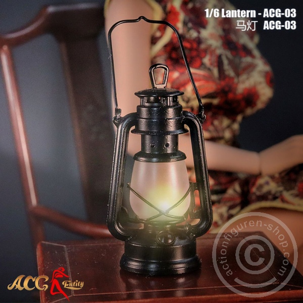 JOA-ACG03-13 Wind- Petroleum-Lampe - Metall - mit LED