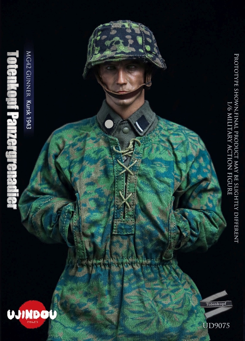 WWII Totenkopf Panzergrenadier - MG42 Gunner Kursk 1943 - in 1/6 scale