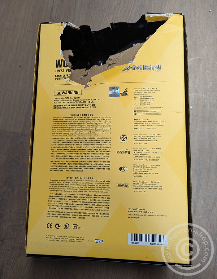 X-Men: Days of Future Past - Wolverine (1973 Version) - damaged Box X-Men: Days of Future Past - Wolverine (1973 Version) - damaged Box