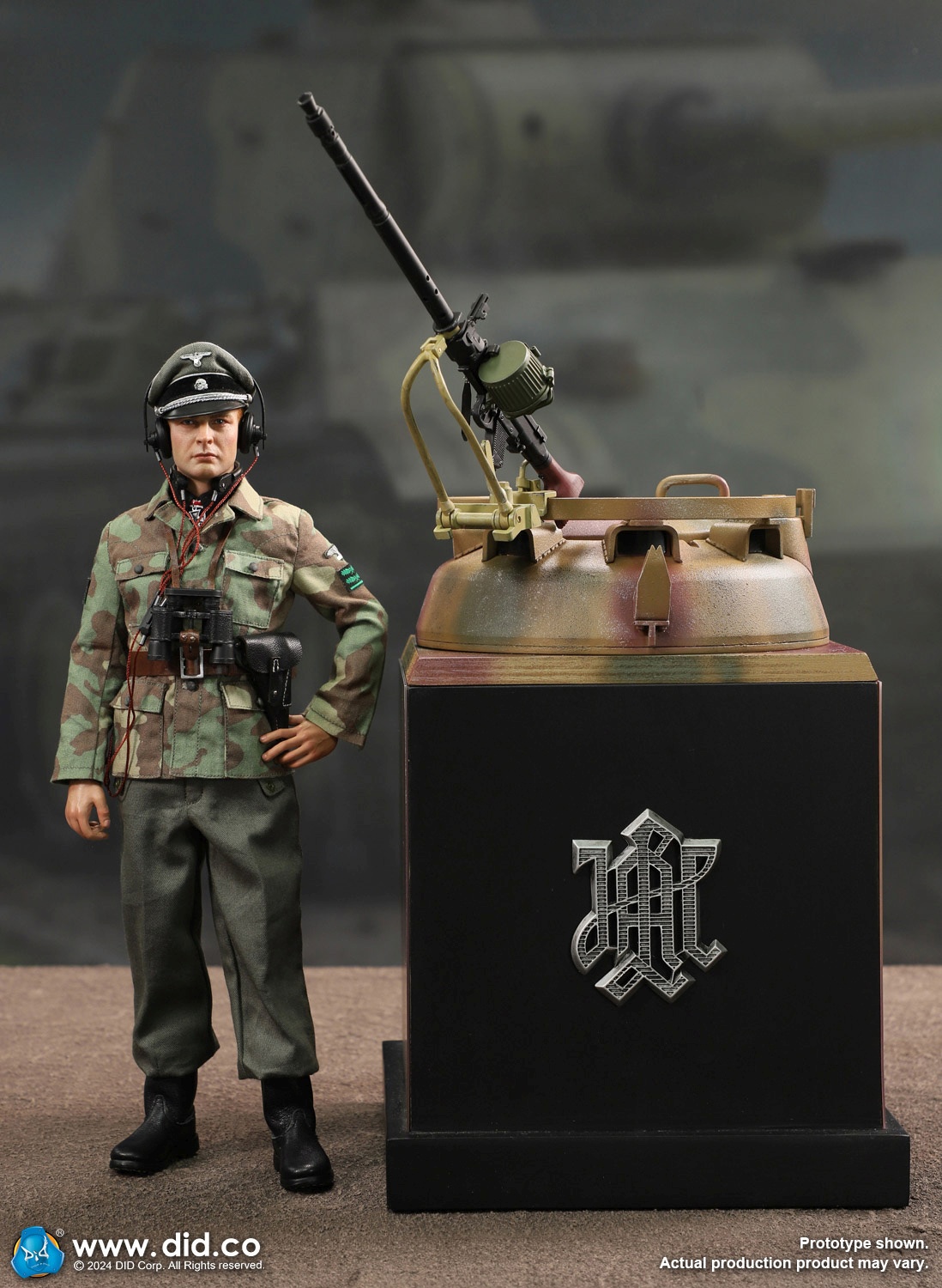 Panther Tank Diorama with MG34 - WWII German Panzer