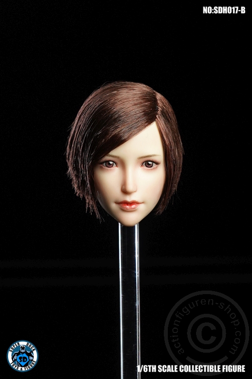 Female Head - brown short Hair