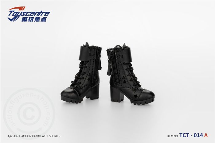 Black Female Boots w/ Laces
