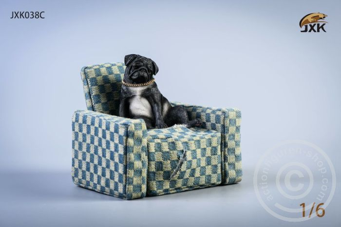 Pug with Sofa - C