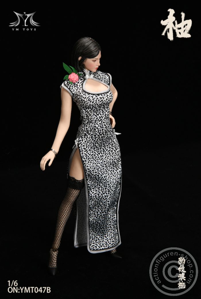 Leopard Print Cheongsam & Female Head Sculpt "Pomelo" - B